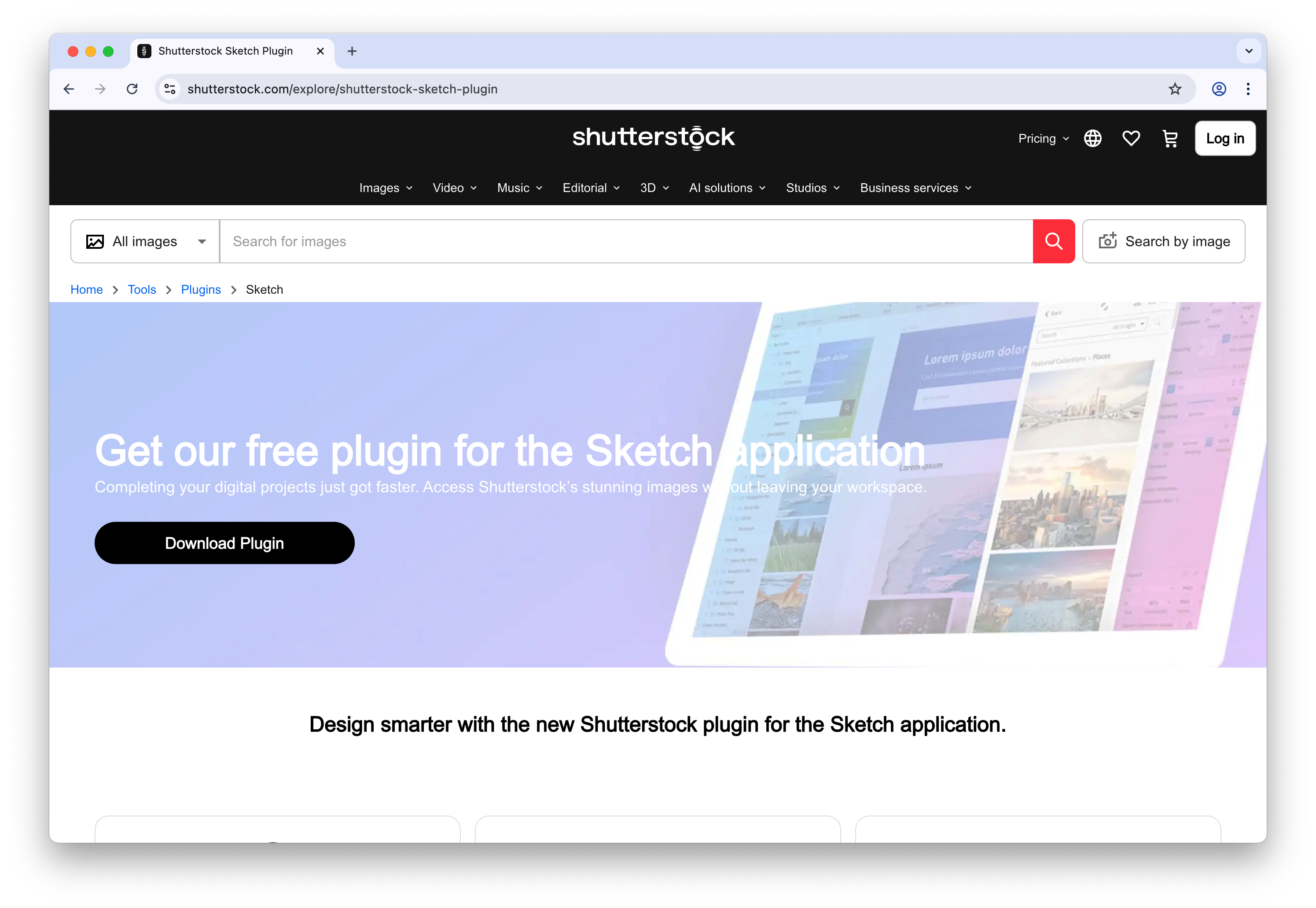Shutterstock Sketch Plugin