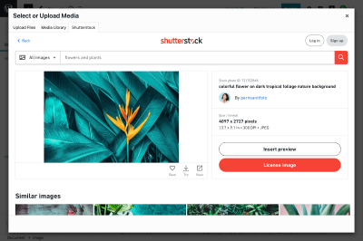 Shutterstock WordPress Plugin